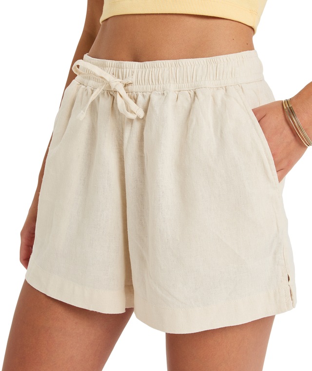 Roxy Shorts »LEKEITIO BREAK MID« aus Leinen und Viskose, leichtes Obermaterial