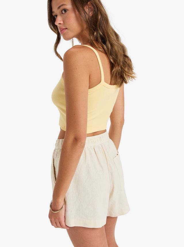Roxy Shorts »LEKEITIO BREAK MID« aus Leinen und Viskose, leichtes Obermaterial