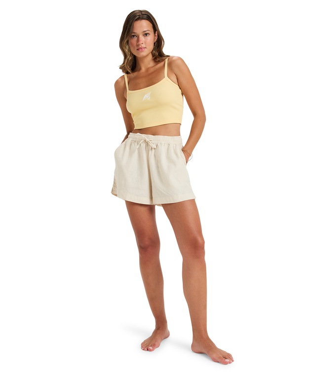 Roxy Shorts »LEKEITIO BREAK MID« aus Leinen und Viskose, leichtes Obermaterial