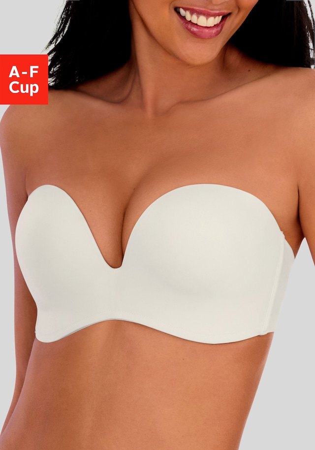 LASCANA Multiway-BH », Dirndl-BH, BH ohne Träger, T-Shirt-BH, Trägerloser BH, Push-up-BH« mit 3 Tragevarianten, große Größen, Sommer