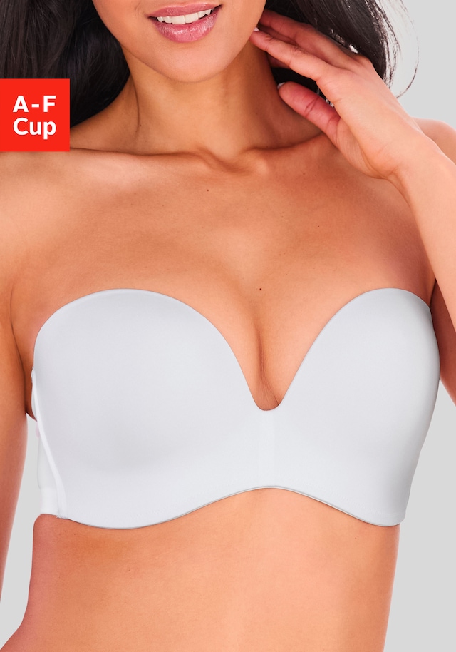 LASCANA Multiway-BH », Dirndl-BH, BH ohne Träger, T-Shirt-BH, Trägerloser BH, Push-up-BH« mit 3 Tragevarianten, große Größen, Sommer