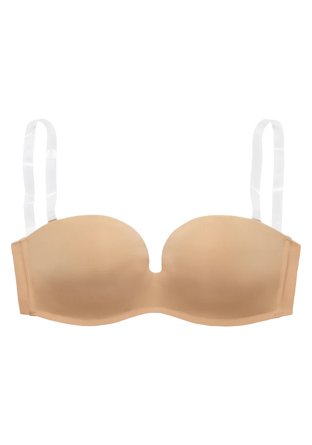 LASCANA Multiway-BH », Dirndl-BH, BH ohne Träger, T-Shirt-BH, Trägerloser BH, Push-up-BH« mit 3 Tragevarianten, große Größen, Sommer