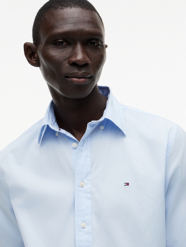 Tommy Hilfiger Langarmhemd »CORE FLEX POPLIN SOLID Regular Fit SHIRT« Regular Fit Flex Cotton