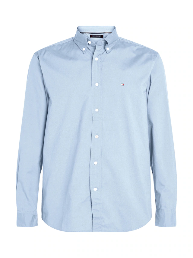 Tommy Hilfiger Langarmhemd »CORE FLEX POPLIN SOLID Regular Fit SHIRT« Regular Fit Flex Cotton