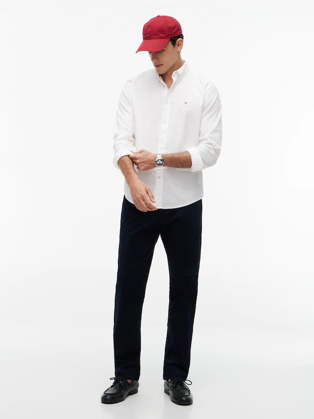 Tommy Hilfiger Langarmhemd »CORE FLEX POPLIN SOLID Regular Fit SHIRT« Regular Fit Flex Cotton