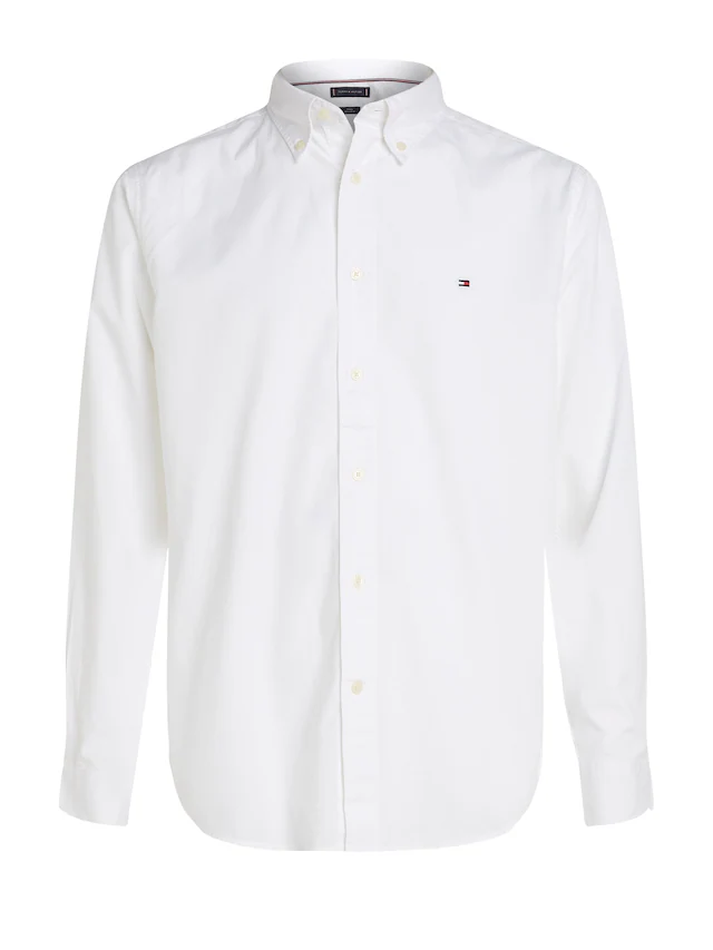 Tommy Hilfiger Langarmhemd »CORE FLEX POPLIN SOLID Regular Fit SHIRT« Regular Fit Flex Cotton