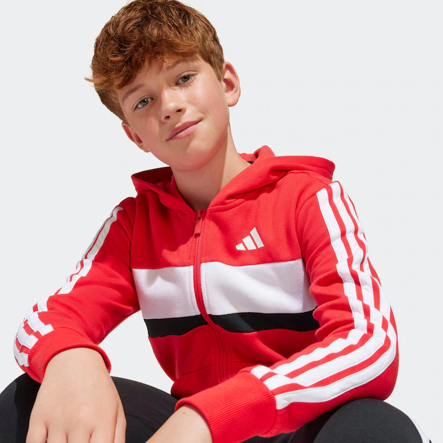 adidas Sportswear Trainingsanzug »SEASONAL ESSENTIALS TIBERIO 3-STREIFEN KIDS« 2 tlg.