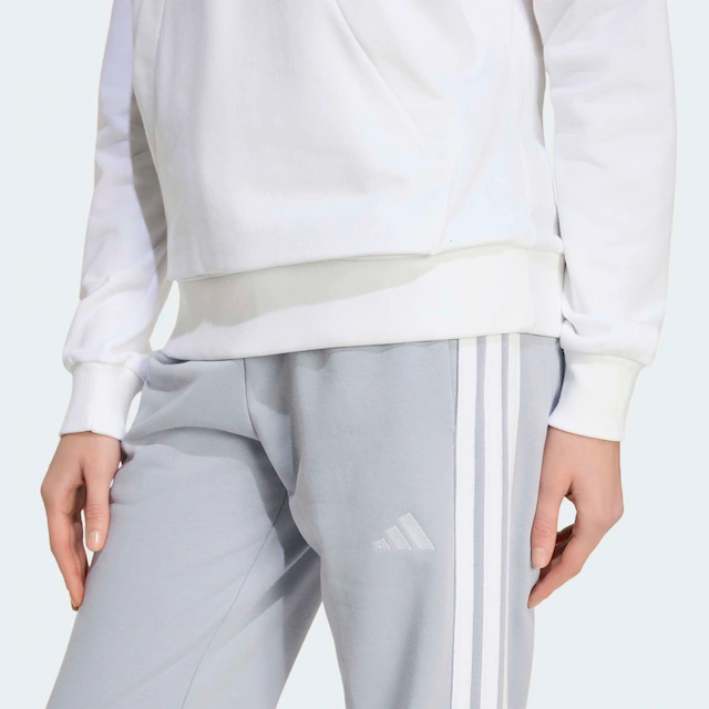 adidas Sportswear Sporthose »ESSENTIALS 3-STREIFEN FRENCH TERRY CUFFED« Reguläre Passform, mittelhoher Bund, weiches French Terry Material