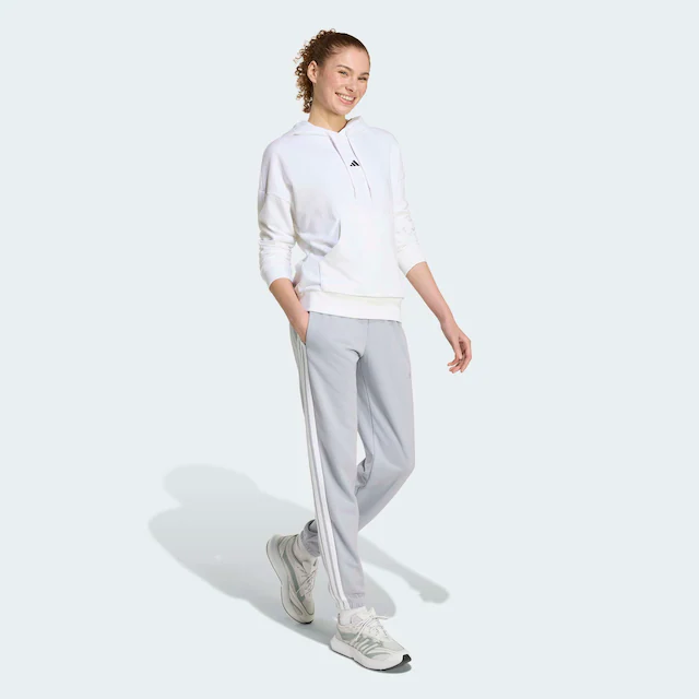 adidas Sportswear Sporthose »ESSENTIALS 3-STREIFEN FRENCH TERRY CUFFED« Reguläre Passform, mittelhoher Bund, weiches French Terry Material