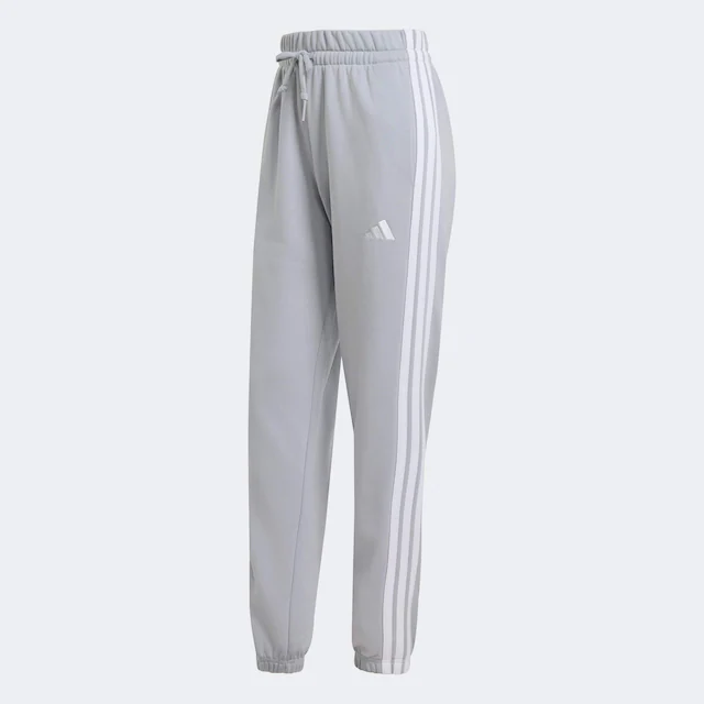 adidas Sportswear Sporthose »ESSENTIALS 3-STREIFEN FRENCH TERRY CUFFED« Reguläre Passform, mittelhoher Bund, weiches French Terry Material