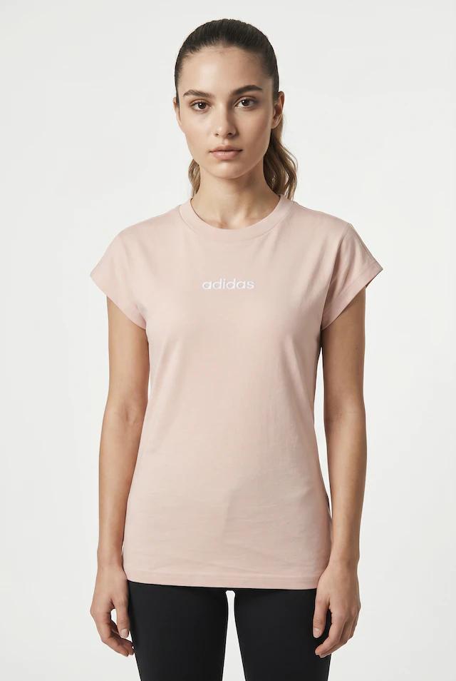 adidas Sportswear T-Shirt »ESSENTIALS LINEAR COTTON« sportlicher Stil, Kurzarm, ohne Verschluss, aus Baumwolle