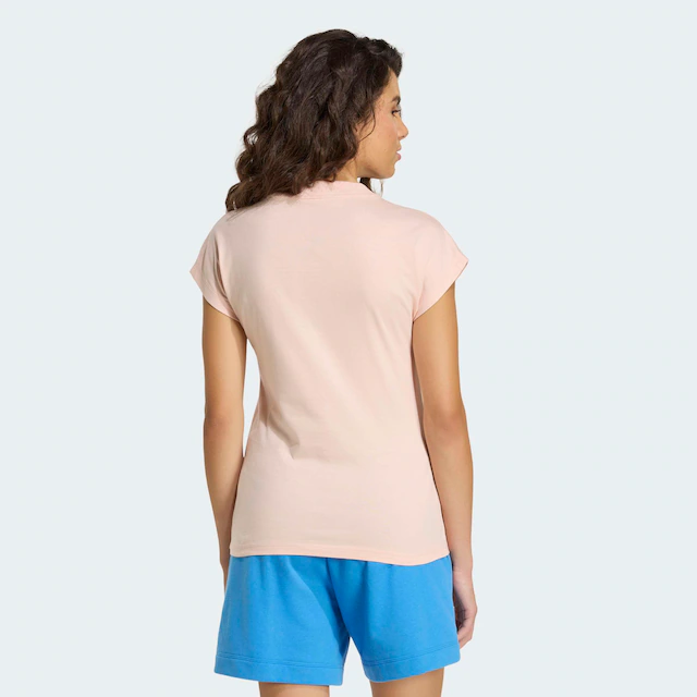 adidas Sportswear T-Shirt »ESSENTIALS LINEAR COTTON« sportlicher Stil, Kurzarm, ohne Verschluss, aus Baumwolle