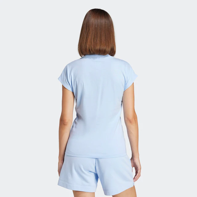adidas Sportswear T-Shirt »ESSENTIALS LINEAR COTTON« sportlicher Stil, Kurzarm, ohne Verschluss, aus Baumwolle