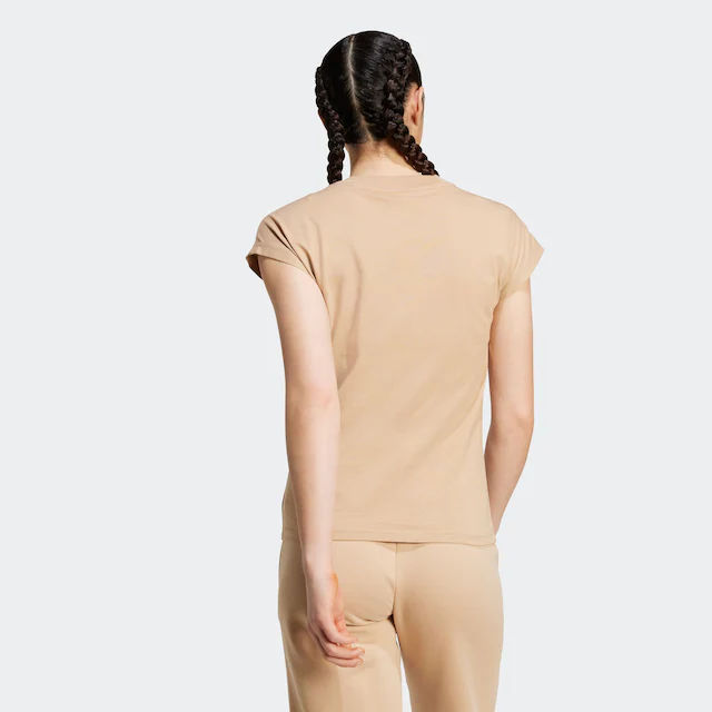 adidas Sportswear T-Shirt »ESSENTIALS LINEAR COTTON« sportlicher Stil, Kurzarm, ohne Verschluss, aus Baumwolle