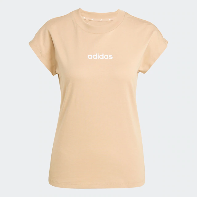 adidas Sportswear T-Shirt »ESSENTIALS LINEAR COTTON« sportlicher Stil, Kurzarm, ohne Verschluss, aus Baumwolle