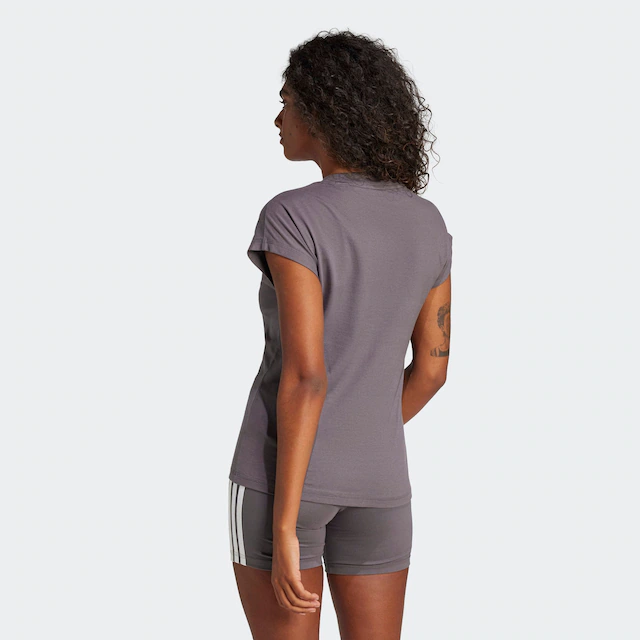 adidas Sportswear T-Shirt »ESSENTIALS LINEAR COTTON« sportlicher Stil, Kurzarm, ohne Verschluss, aus Baumwolle