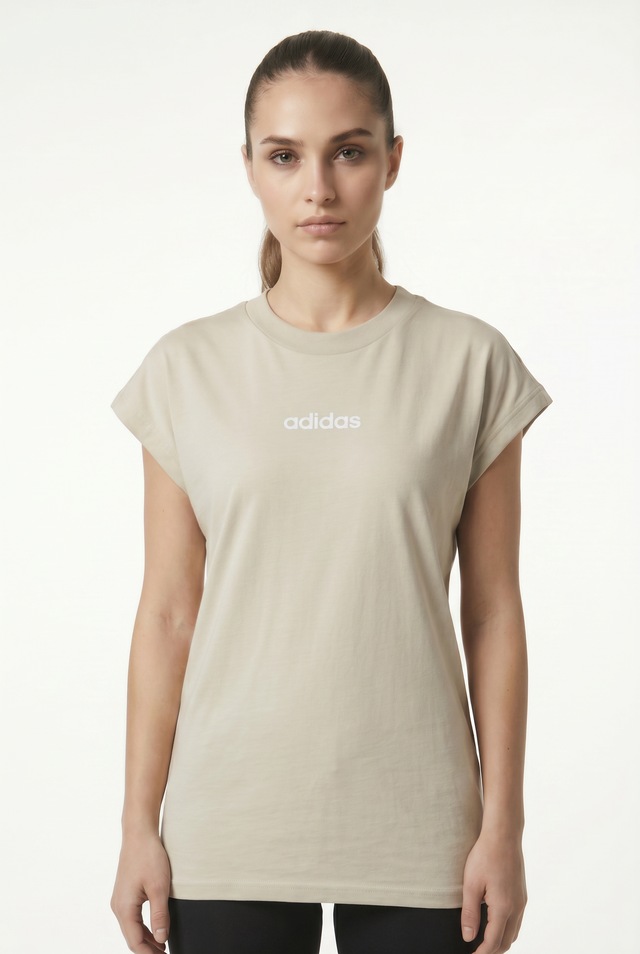 adidas Sportswear T-Shirt »ESSENTIALS LINEAR COTTON« sportlicher Stil, Kurzarm, ohne Verschluss, aus Baumwolle