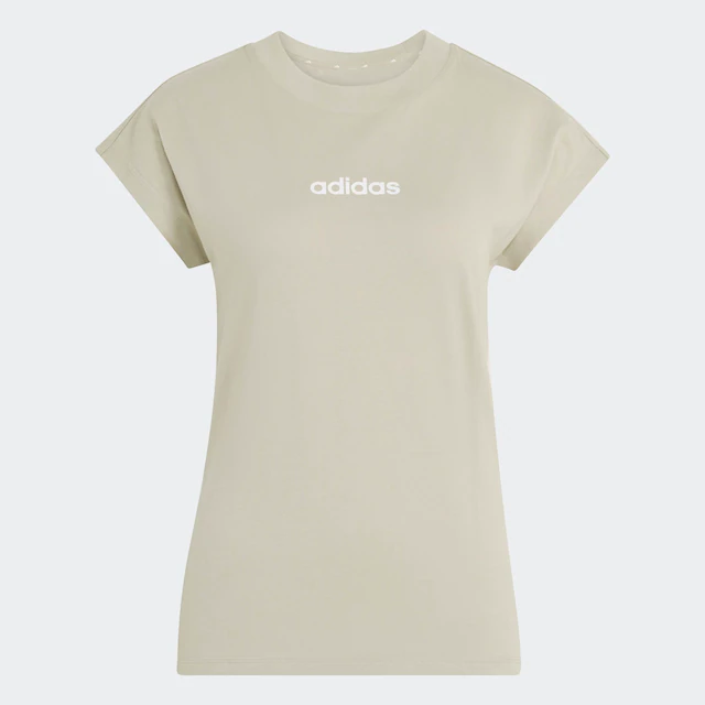 adidas Sportswear T-Shirt »ESSENTIALS LINEAR COTTON« sportlicher Stil, Kurzarm, ohne Verschluss, aus Baumwolle