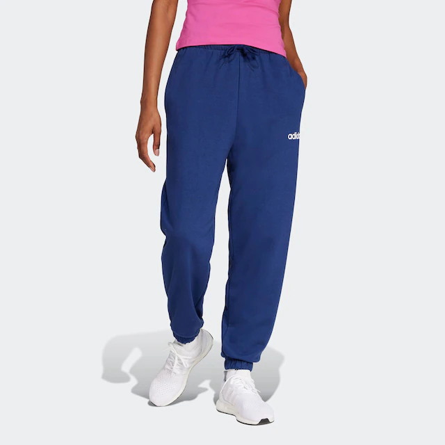 adidas Sportswear Sporthose »ESSENTIALS LINEAR FRENCH TERRY CUFFED« mit lockerem Schnitt, aus weichem French Terry