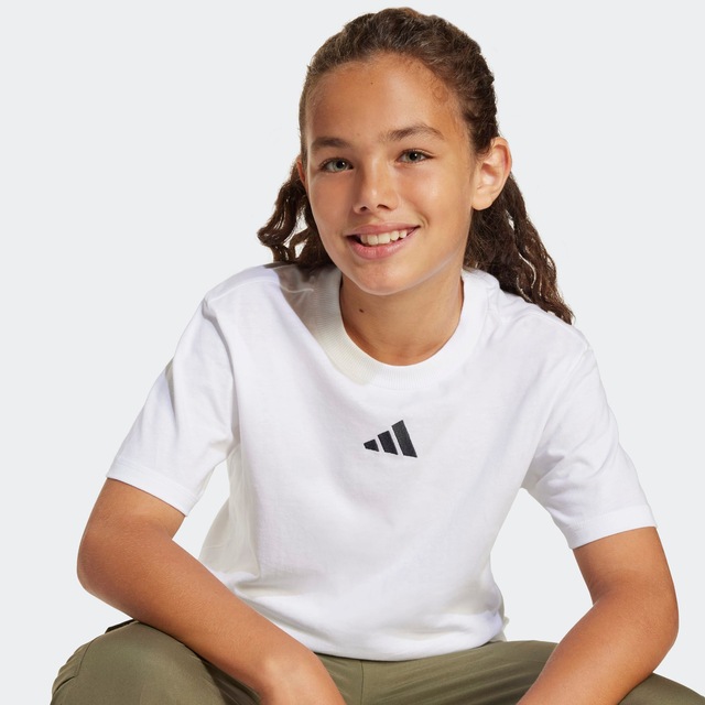 adidas Sportswear T-Shirt »ESSENTIALS KIDS« für Kinder, mit Rundhalsausschnitt, ohne Verschluss