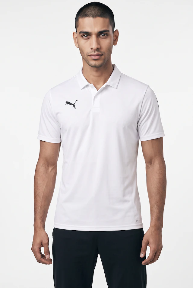 PUMA Poloshirt »TEAMLIGA SIDELINE POLO« gerade Passform, Kurzarm, für sportliche und lässige Anlässe