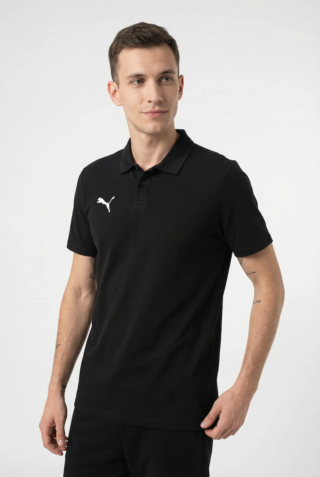PUMA Poloshirt »TEAMGOAL CASUALS POLO« Regular fit Passform, Kurzarm-Design, für Sport, 3-Knopf-Form