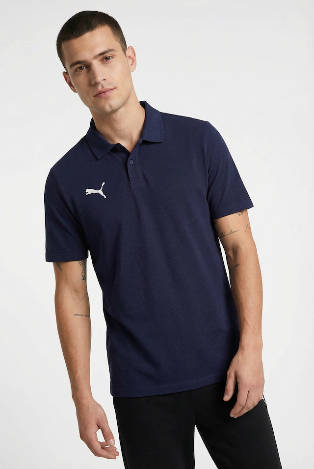 PUMA Poloshirt »TEAMGOAL CASUALS POLO« Regular fit Passform, Kurzarm-Design, für Sport, 3-Knopf-Form