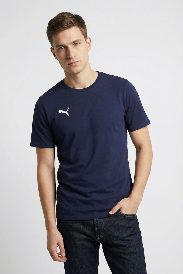 PUMA Trainingsshirt »TEAMGOAL CASUALS TEE« gerader Abschluss, Kurzarm, für Sportmode, Rundhalsausschnitt