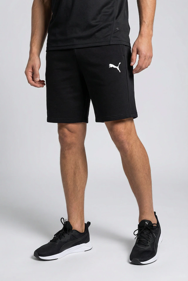 PUMA Trainingsshorts »TEAMGOAL CASUALS SHORTS« aus Baumwolle und Polyester, Sweatware-Material, kniefrei