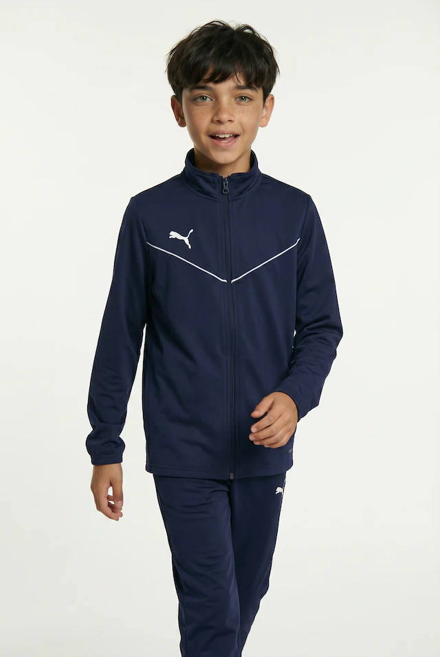 PUMA Trainingsjacke »TEAMRISE TRAINING POLY JACKET JR« ohne Kapuze für Jugendliche, mit Reißverschluss, DryCELL Technologie