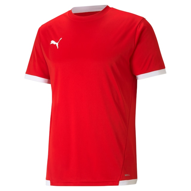 PUMA Fußballtrikot »TEAMLIGA JERSEY« Fußball, Kurzarm, Rundhalsausschnitt, aus Interlock-Material