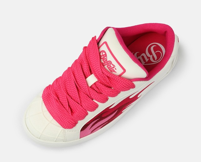 Buffalo Sneaker »LIBERTY« , Freizeitschuh, Schnürschuh, Halbschuh mit trendigem Flammenmotiv