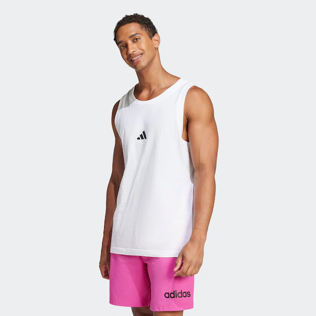 adidas Sportswear Tanktop »ESSENTIALS SMALL LOGO« ohne Verschluss, aus Baumwolle, normale Länge