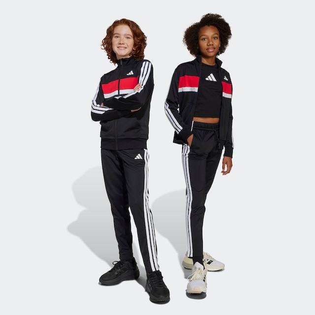 adidas Sportswear Trainingsanzug »SEASONAL ESSENTIALS TIBERIO 3-STREIFEN TRICOT KIDS« 2 Stk.