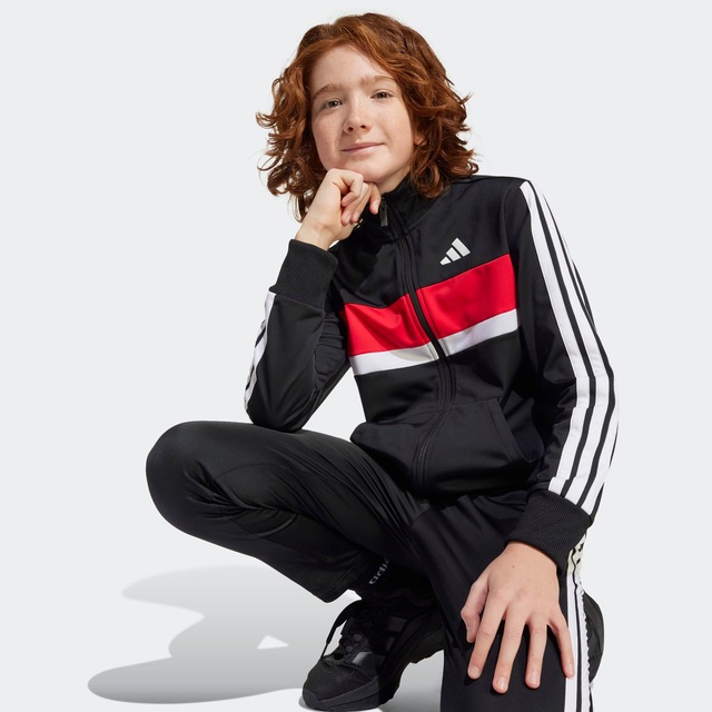adidas Sportswear Trainingsanzug »SEASONAL ESSENTIALS TIBERIO 3-STREIFEN TRICOT KIDS« 2 Stk.