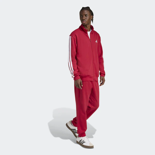 adidas Sportswear Trainingsanzug »3-STREIFEN FLEECE« 2 tlg. zweiteiliges Set, für Sportmode und Streetwear
