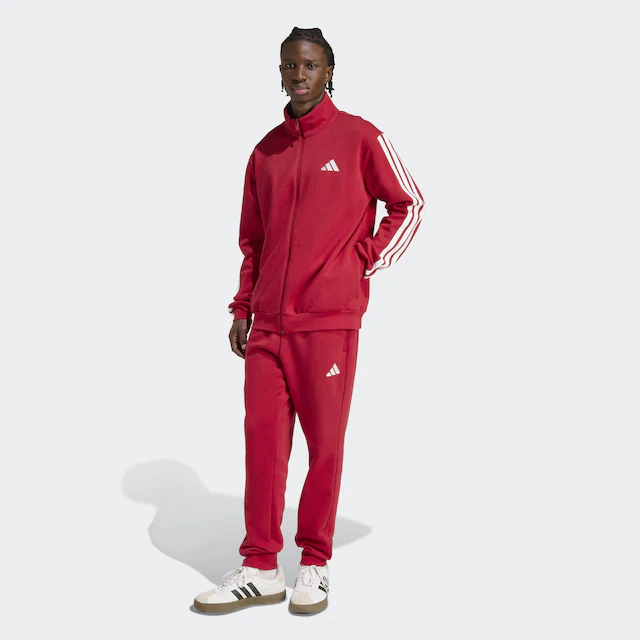 adidas Sportswear Trainingsanzug »3-STREIFEN FLEECE« 2 tlg. zweiteiliges Set, für Sportmode und Streetwear