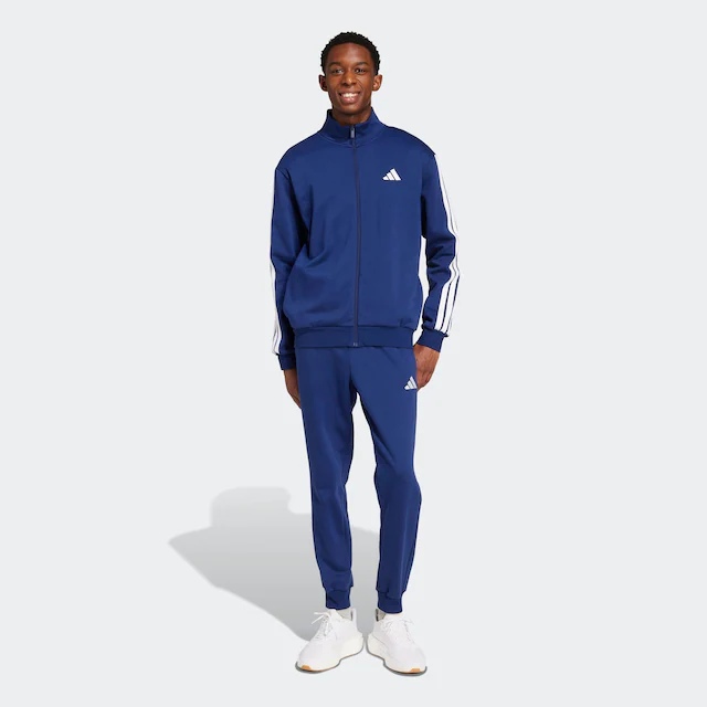adidas Sportswear Trainingsanzug »3-STREIFEN FLEECE« 2 tlg. zweiteiliges Set, für Sportmode und Streetwear