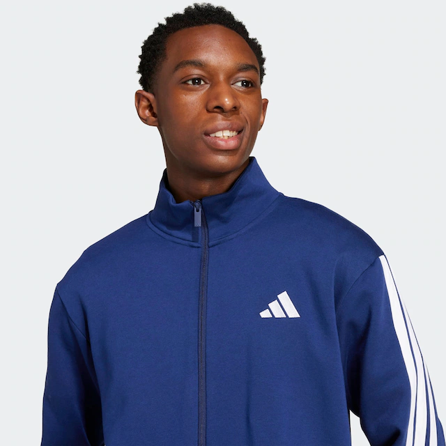 adidas Sportswear Trainingsanzug »3-STREIFEN FLEECE« 2 tlg. zweiteiliges Set, für Sportmode und Streetwear