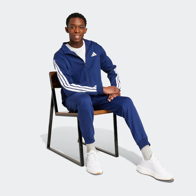 adidas Sportswear Trainingsanzug »3-STREIFEN FLEECE« 2 tlg. zweiteiliges Set, für Sportmode und Streetwear