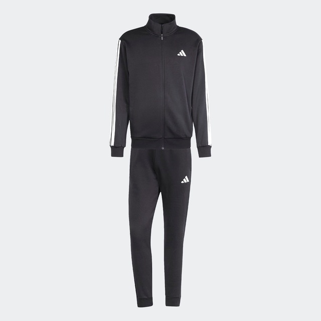 adidas Sportswear Trainingsanzug »3-STREIFEN FLEECE« 2 tlg. zweiteiliges Set, für Sportmode und Streetwear