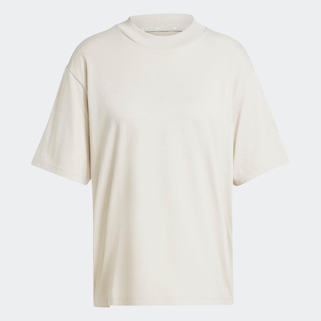 adidas Sportswear T-Shirt »ESSENTIALS CONTEMPORARY LOGO BOYFRIEND« für Erwachsene, mit Rundhalsausschnitt, ohne Verschluss, aus Baumwolle