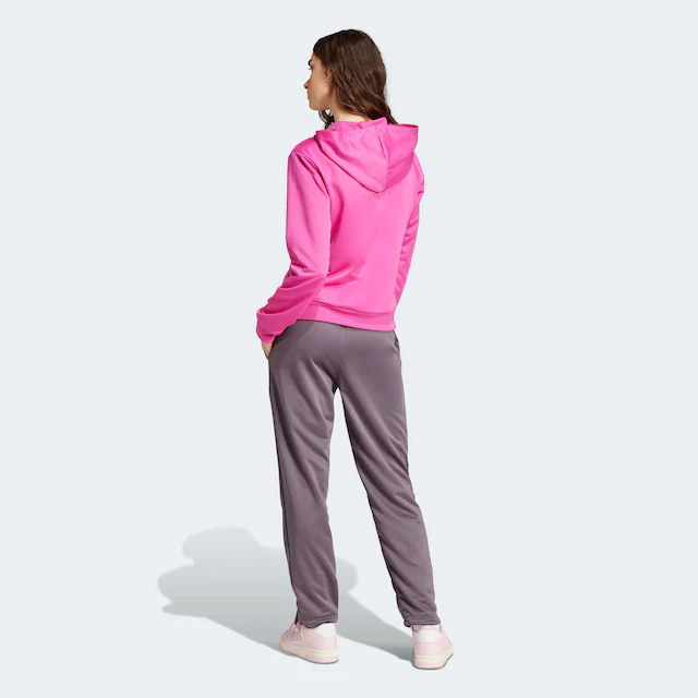 adidas Sportswear Trainingsanzug »ESSENTIALS LINEAR« 2 Stk. zweiteiliges Set, für Laufen, aus Polyester, mit Rippbündchen