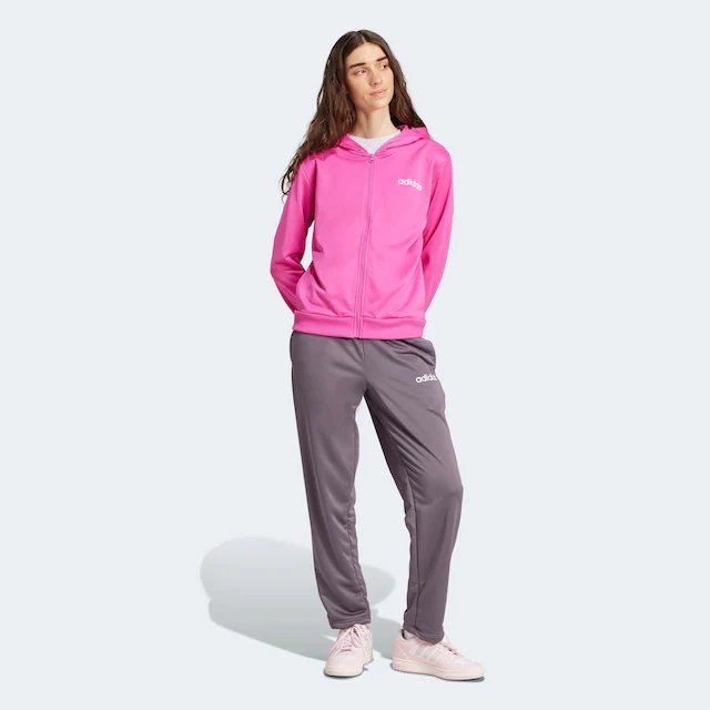 adidas Sportswear Trainingsanzug »ESSENTIALS LINEAR« 2 Stk. zweiteiliges Set, für Laufen, aus Polyester, mit Rippbündchen
