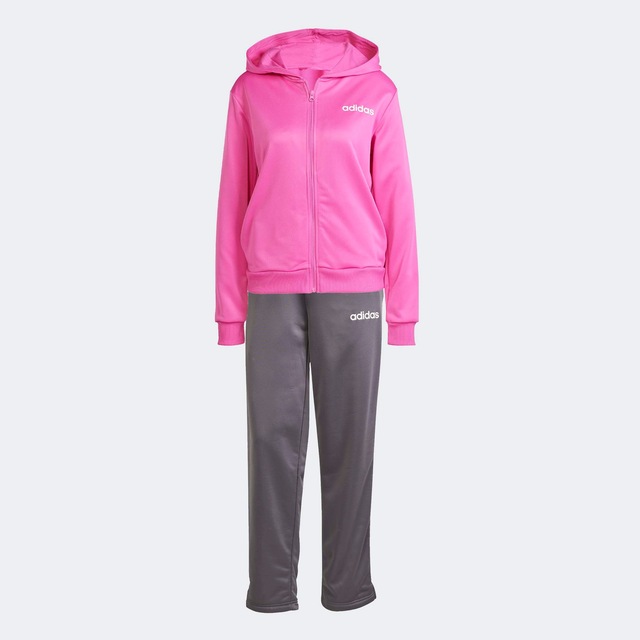 adidas Sportswear Trainingsanzug »ESSENTIALS LINEAR« 2 Stk. zweiteiliges Set, für Laufen, aus Polyester, mit Rippbündchen