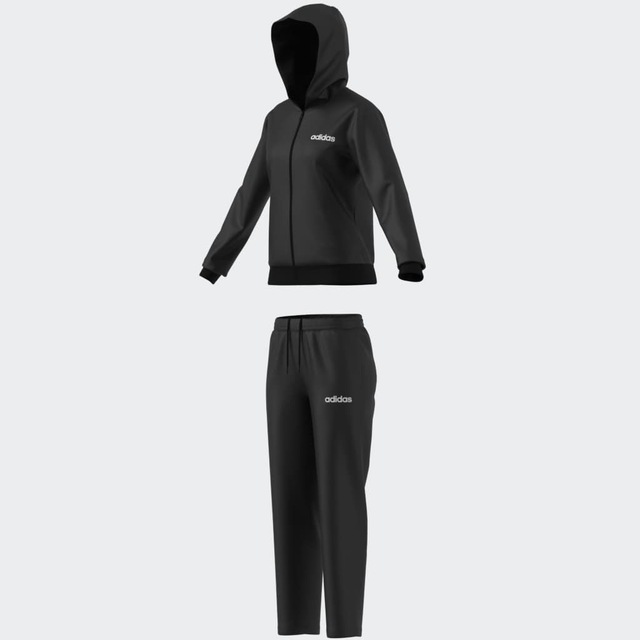 adidas Sportswear Trainingsanzug »ESSENTIALS LINEAR« 2 Stk. zweiteiliges Set, für Laufen, aus Polyester, mit Rippbündchen