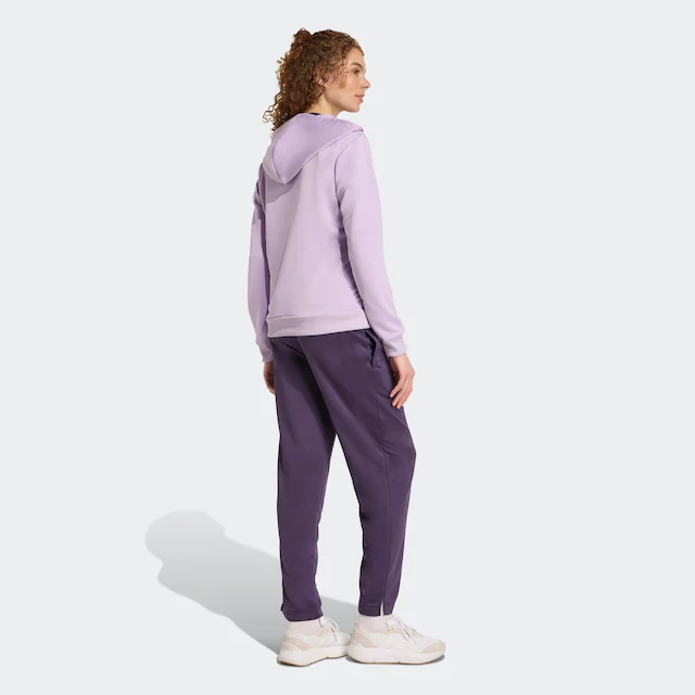 adidas Sportswear Trainingsanzug »ESSENTIALS LINEAR« 2 Stk. zweiteiliges Set, für Laufen, aus Polyester, mit Rippbündchen