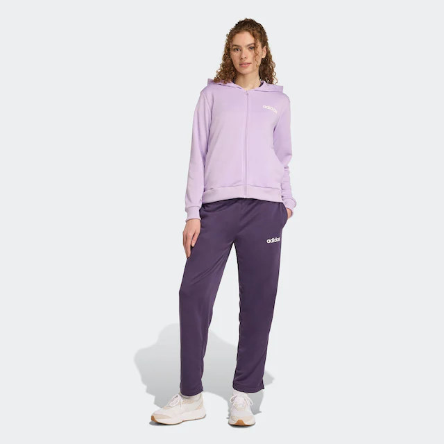 adidas Sportswear Trainingsanzug »ESSENTIALS LINEAR« 2 Stk. zweiteiliges Set, für Laufen, aus Polyester, mit Rippbündchen