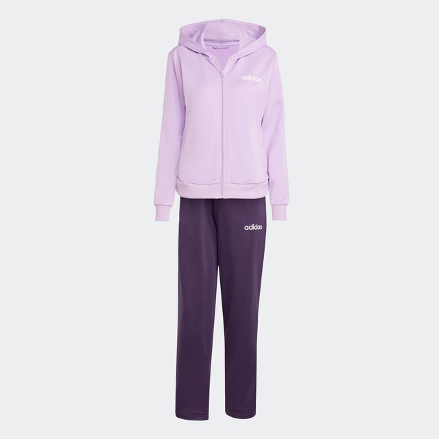 adidas Sportswear Trainingsanzug »ESSENTIALS LINEAR« 2 Stk. zweiteiliges Set, für Laufen, aus Polyester, mit Rippbündchen