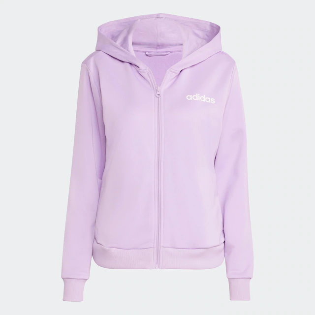 adidas Sportswear Trainingsanzug »ESSENTIALS LINEAR« 2 Stk. zweiteiliges Set, für Laufen, aus Polyester, mit Rippbündchen